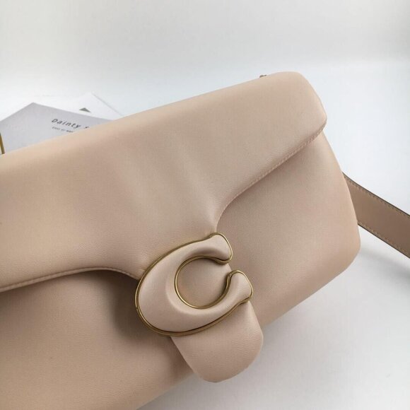 COACH Pillow Tabby 26 Crossbody Shoulder Bag Ivory Brass Leather C0772 OUTLET - Picture 4 of 9